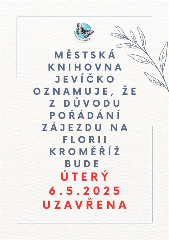 Knihovna uzavřena