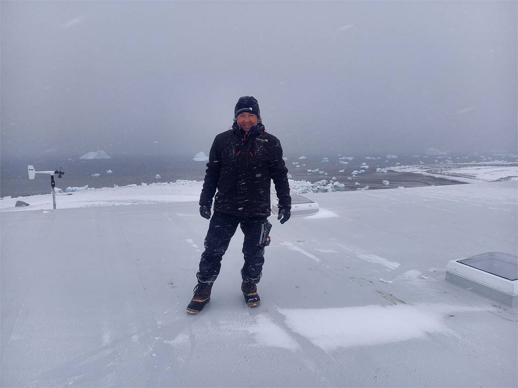 Na střeše v Antarktidě