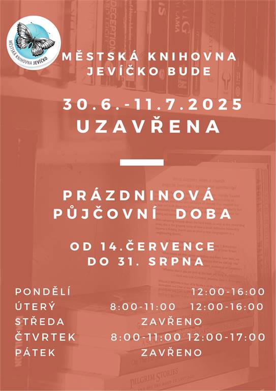 Půjčovní prázdninová doba